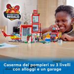 LEGO-City-Fire-Caserma-dei-Pompieri-con-Camion-ed-Elicottero-Giocattolo-e-Garage