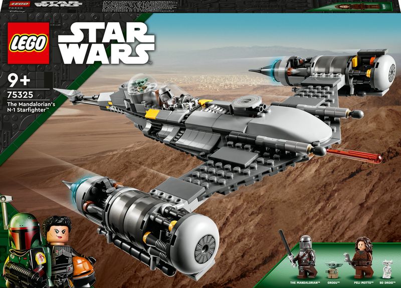 LEGO-Star-Wars-75325-Starfighter-N-1-del-Mandaloriano-Personaggi-Peli-Motto-Droide-BD-e-Baby-Yoda-Giocattolo-Costruibile