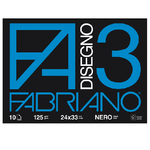 Fabriano ALBUM 3 NERO (24X33CM) FG 10 125GR FABRIANO