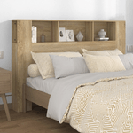 VidaXL Testiera con Scomparti Rovere Sonoma 160x18,5x104,5 cm