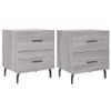 vidaXL-Comodini-2-pz-Grigio-Sonoma-40x35x475-cm-in-Legno-Multistrato