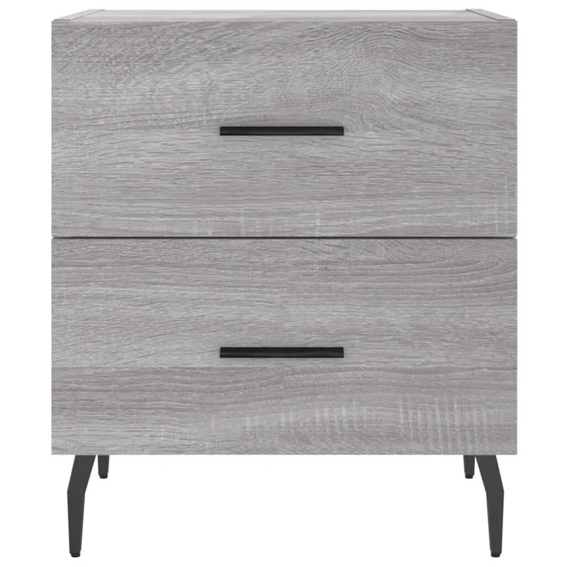 vidaXL-Comodini-2-pz-Grigio-Sonoma-40x35x475-cm-in-Legno-Multistrato