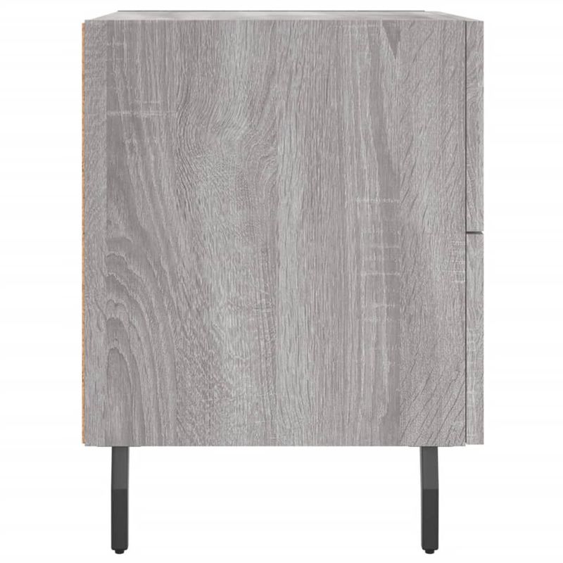 vidaXL-Comodini-2-pz-Grigio-Sonoma-40x35x475-cm-in-Legno-Multistrato