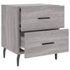 vidaXL-Comodini-2-pz-Grigio-Sonoma-40x35x475-cm-in-Legno-Multistrato