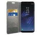 Phonix Custodia a Libro in Ecopelle Sparkling per Samsung Galaxy S8 Plus - Grigio Metallico