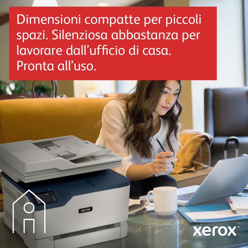 Xerox-C235-A4-22-ppm-Copia-Stampa-Scansione-Fax-wireless-PS3-PCL5e-6-ADF-2-vassoi-Totale-251-fogli