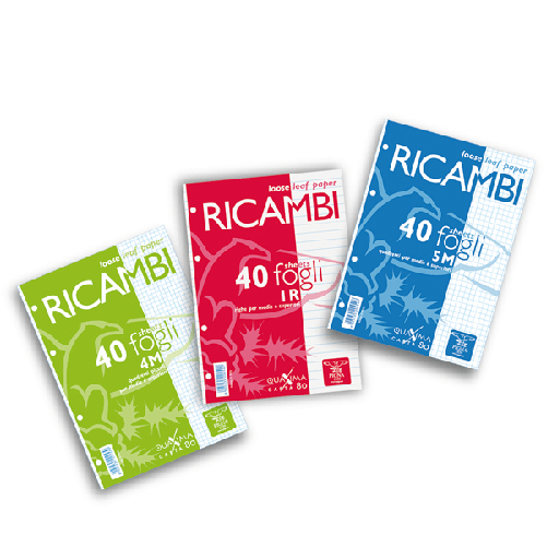 RICAMBI-FORATI-A5-4MM-80GR-QUAXIMA-40FG-80GR-PIGNA