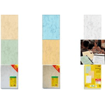 Sigel Marmor-Papier-Set, A4, 90 g/qm, Feinpapier, sortiert beidseitig marmoriert, geeignet f¼r InkJet-