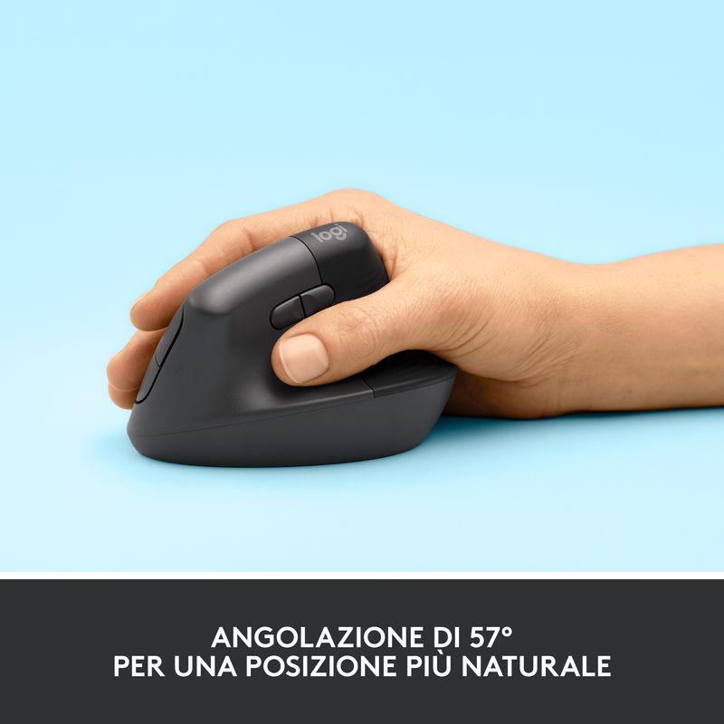 Logitech-Lift-Mouse-Verticale-Ergonomico-Senza-Fili---Grafite