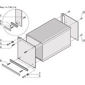 SCHROFF Montagematerial f¼r eine HF-Kassette - BEFEST.TEILE HF-KASSETTE (21100105)