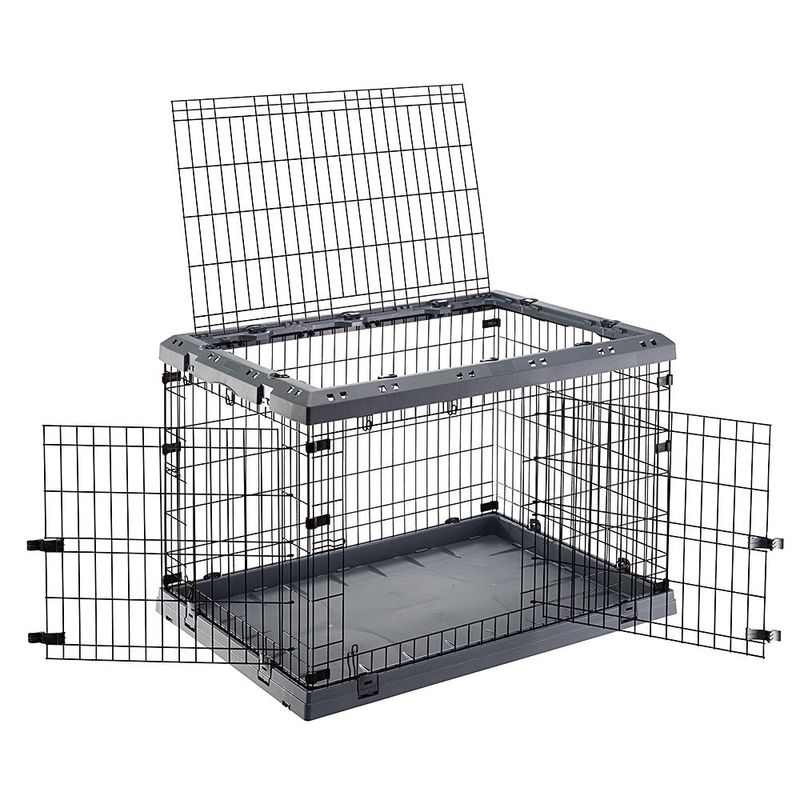 Ferplast-Gabbia-Cane-in-Metallo-Gabbia-Pieghevole-per-Cani-Grandi-SUPERIOR-105-Recinto-in-metallo-con-Separatore-Doppia-serratura-107-x-77-x-h-735-cm.