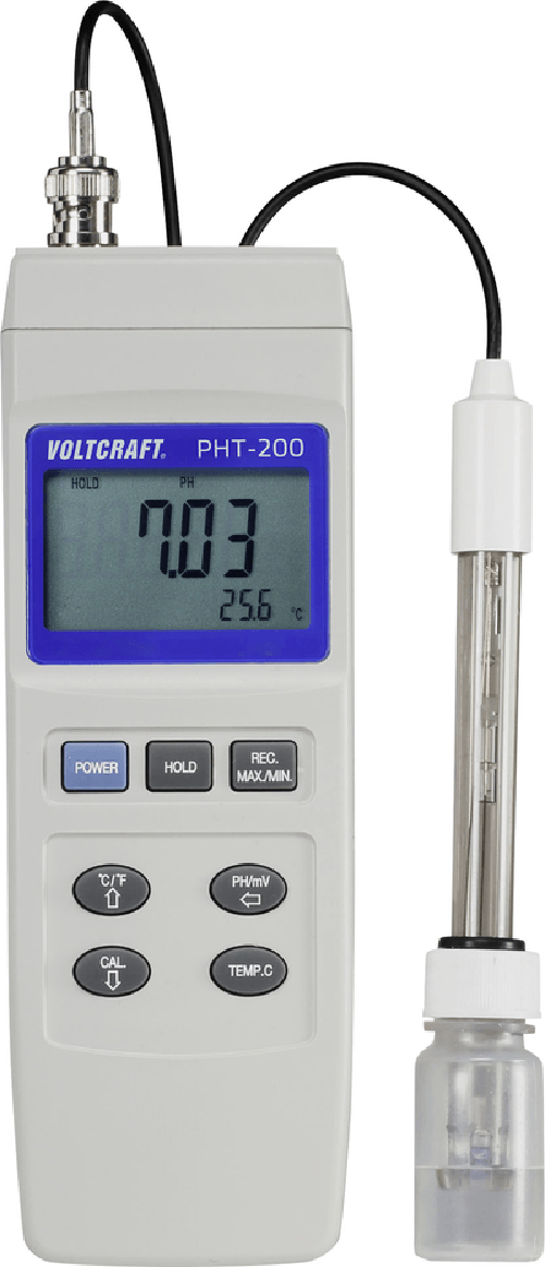 VOLTCRAFT PHT-200 Kombi-Messgert pH-Wert, Redox (ORP) (VC-8330290)