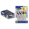 Bismark-327742-evidenziatore-6-pz-Punta-smussata-Blu-Verde-Pesca-Rosa-Viola-Giallo