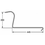 Dente ranghinatore stretto adattabile Lely filo 6,5 confezione da 25 pezzi