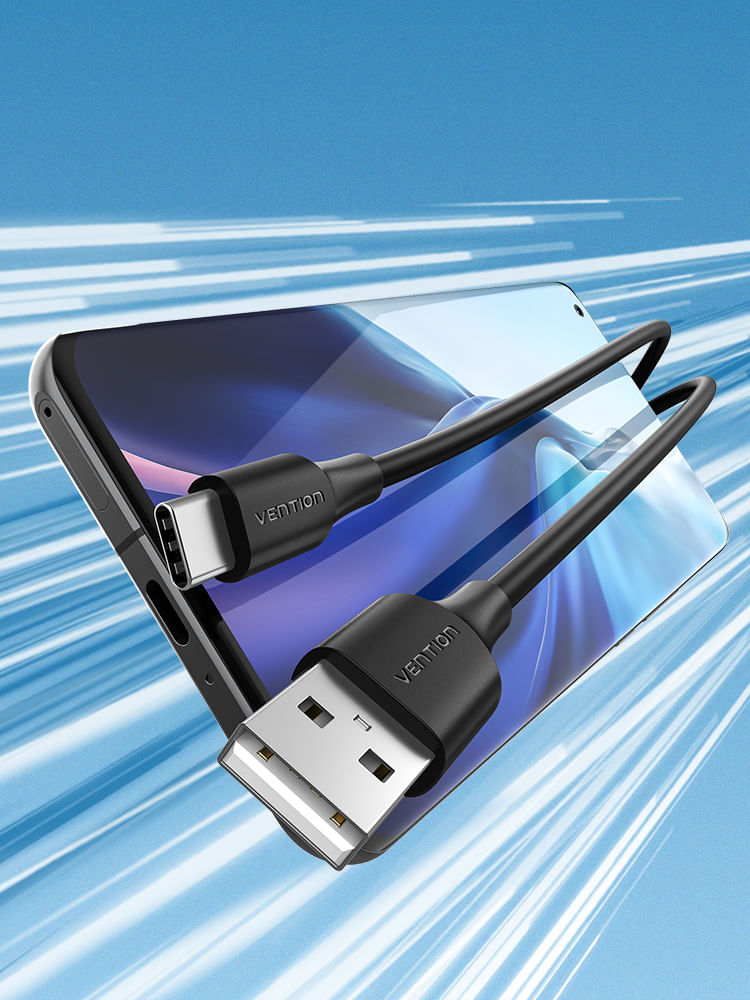 Vention-CTHBH-cavo-USB-USB-2.0-2-m-USB-A-USB-C-Nero