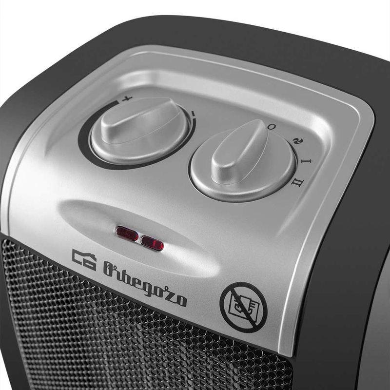 Orbegozo-CR-5017-Interno-Nero-Argento-1500-W-Riscaldatore-ambiente-elettrico-con-ventilatore