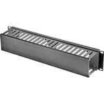 Renkforce RF-3429152 48,30cm (19")  Netzwerkschrank-Kabelf¼hrung 2 HE Schwarz (RF-3429152)