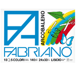 Fabriano ALBUM ARCOBALENO (24X33CM) FG 10 140GR 5 COLORI FABRIANO