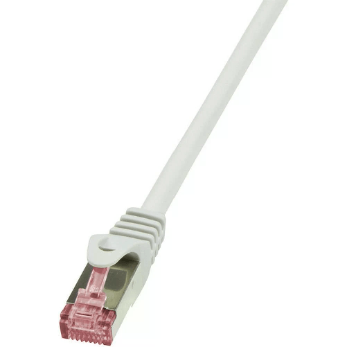 LogiLink-CQ2012S-RJ45-Cavo-di-rete-cavo-patch-CAT-6-S-FTP-0.25-m-Grigio-Ritardante-di-fiamma-con-protezione-1-pz.