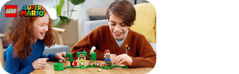 LEGO-Super-Mario-71406-Pack-Espansione-Casa-dei-Regali-di-Yoshi-con-2-Figure-Giocattoli-da-Combinare-con-gli-Starter-Pack