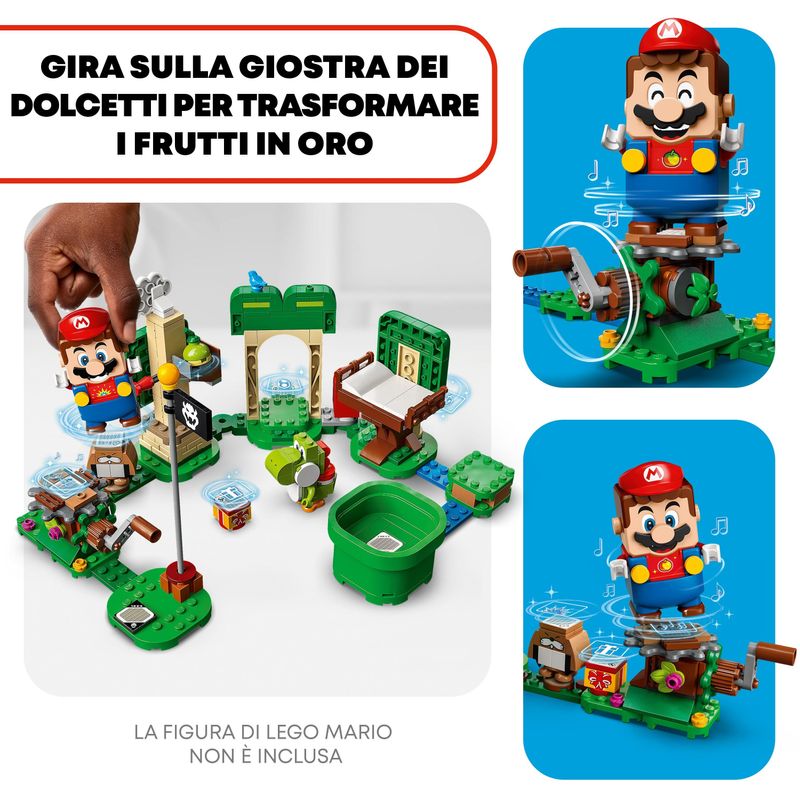 LEGO-Super-Mario-71406-Pack-Espansione-Casa-dei-Regali-di-Yoshi-con-2-Figure-Giocattoli-da-Combinare-con-gli-Starter-Pack