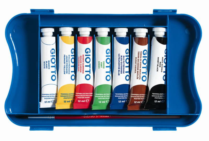 BOX-7-TUBETTI-TEMPERA-12ML-GIOTTO-TUBO-4-ASSORTITO