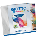 Giotto FILA Scatola Metallo 24 Giotto Supermina - Diametro Mina 3,8Mm