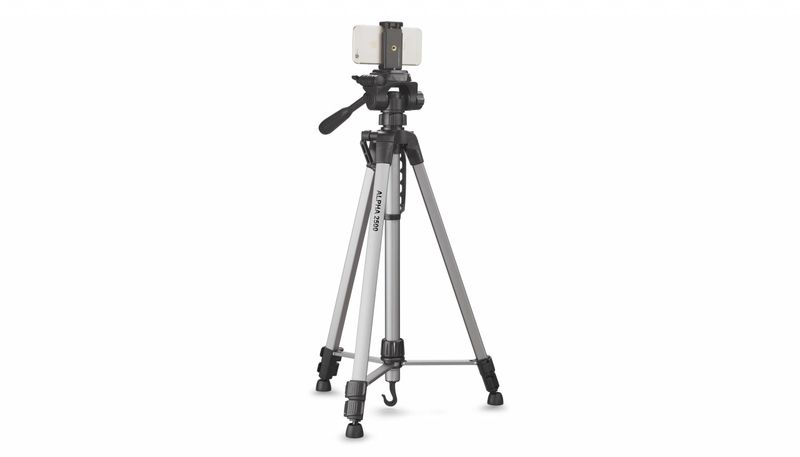 Cullmann-Alpha-2500-mobile-treppiede-Smartphone-3-gamba-gambe-Nero-Grigio