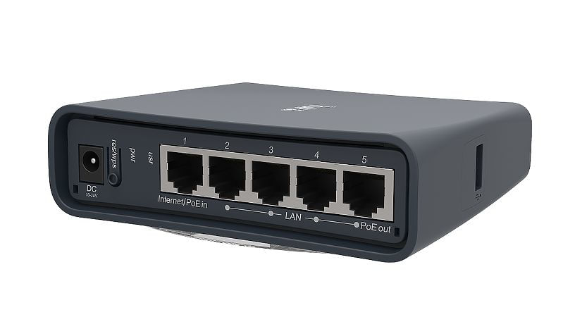 Mikrotik-hAP-Ac-Lite-Tower-Supporto-Power-Over-Ethernet-Nero