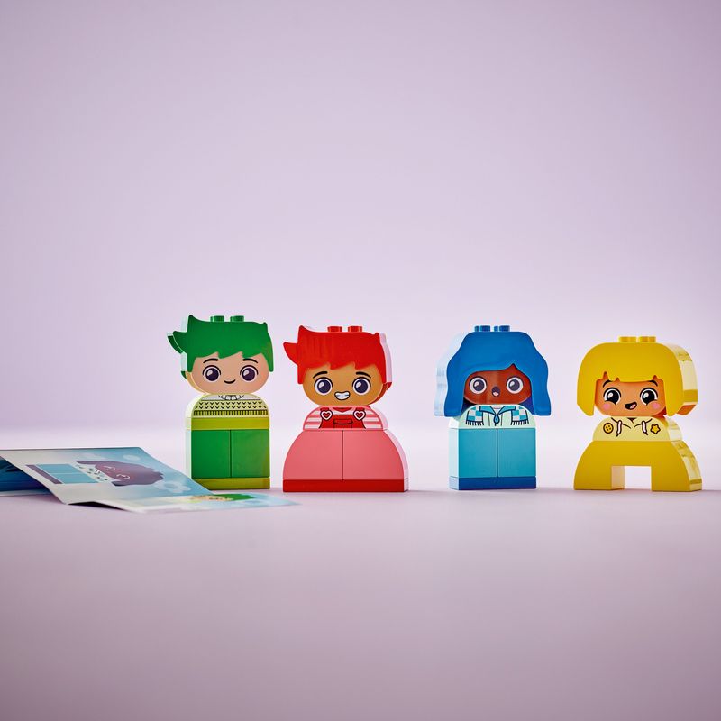 LEGO-DUPLO-10415-Forti-Sentimenti-ed-Emozioni-Giochi-per-Bambini-da-1.5-Anni-Impilabili-con-23-Mattoncini-e-4-Personaggi