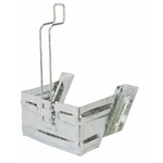 Supporto zincato per cuneo fermaruota raggio 360mm