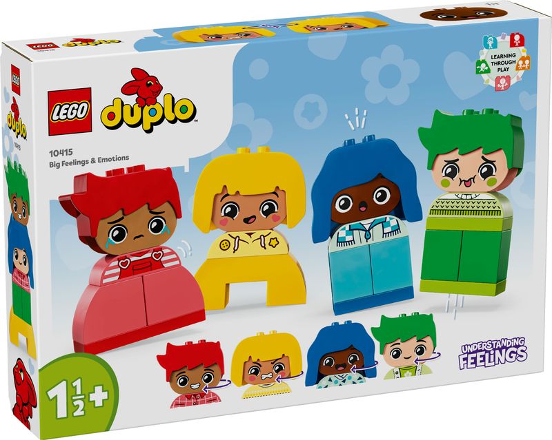 LEGO-DUPLO-10415-Forti-Sentimenti-ed-Emozioni-Giochi-per-Bambini-da-1.5-Anni-Impilabili-con-23-Mattoncini-e-4-Personaggi