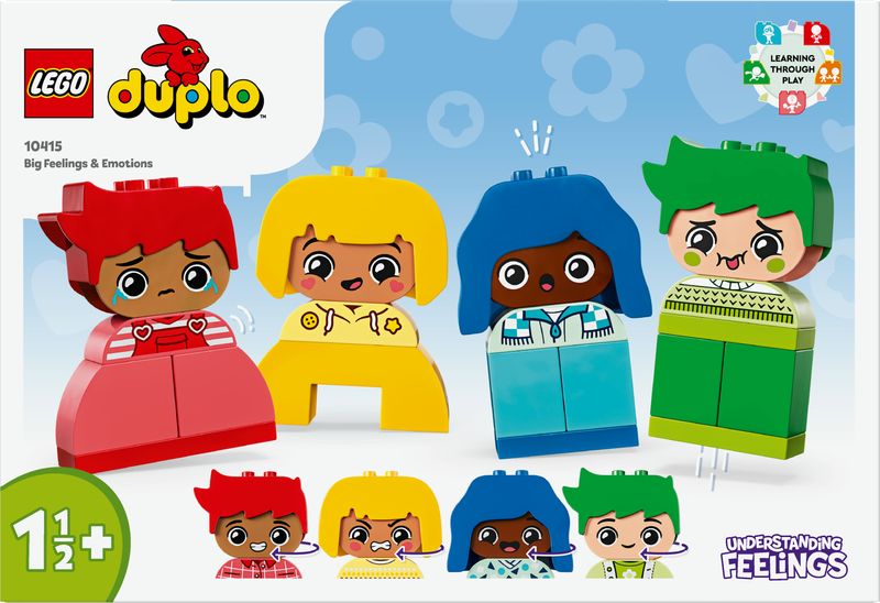 LEGO-DUPLO-10415-Forti-Sentimenti-ed-Emozioni-Giochi-per-Bambini-da-1.5-Anni-Impilabili-con-23-Mattoncini-e-4-Personaggi