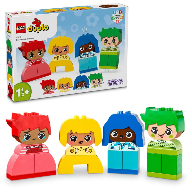 LEGO-DUPLO-10415-Forti-Sentimenti-ed-Emozioni-Giochi-per-Bambini-da-1.5-Anni-Impilabili-con-23-Mattoncini-e-4-Personaggi