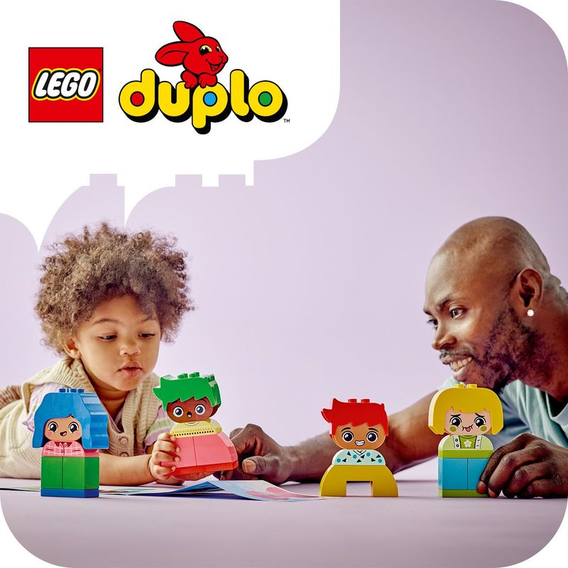 LEGO-DUPLO-10415-Forti-Sentimenti-ed-Emozioni-Giochi-per-Bambini-da-1.5-Anni-Impilabili-con-23-Mattoncini-e-4-Personaggi