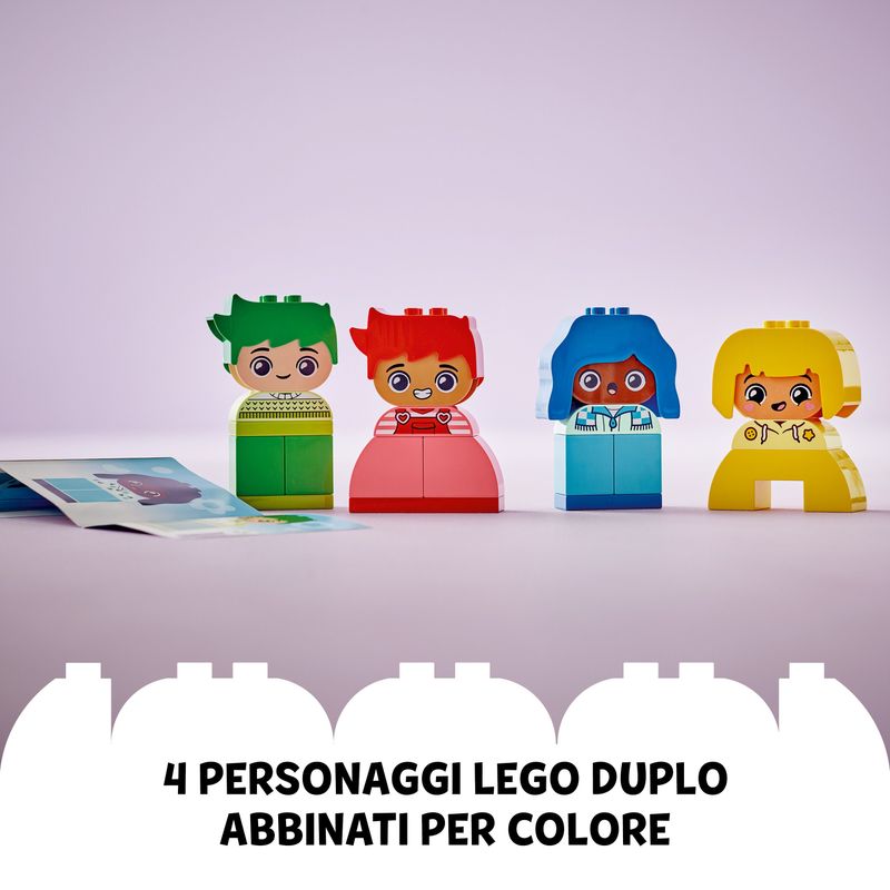 LEGO-DUPLO-10415-Forti-Sentimenti-ed-Emozioni-Giochi-per-Bambini-da-1.5-Anni-Impilabili-con-23-Mattoncini-e-4-Personaggi