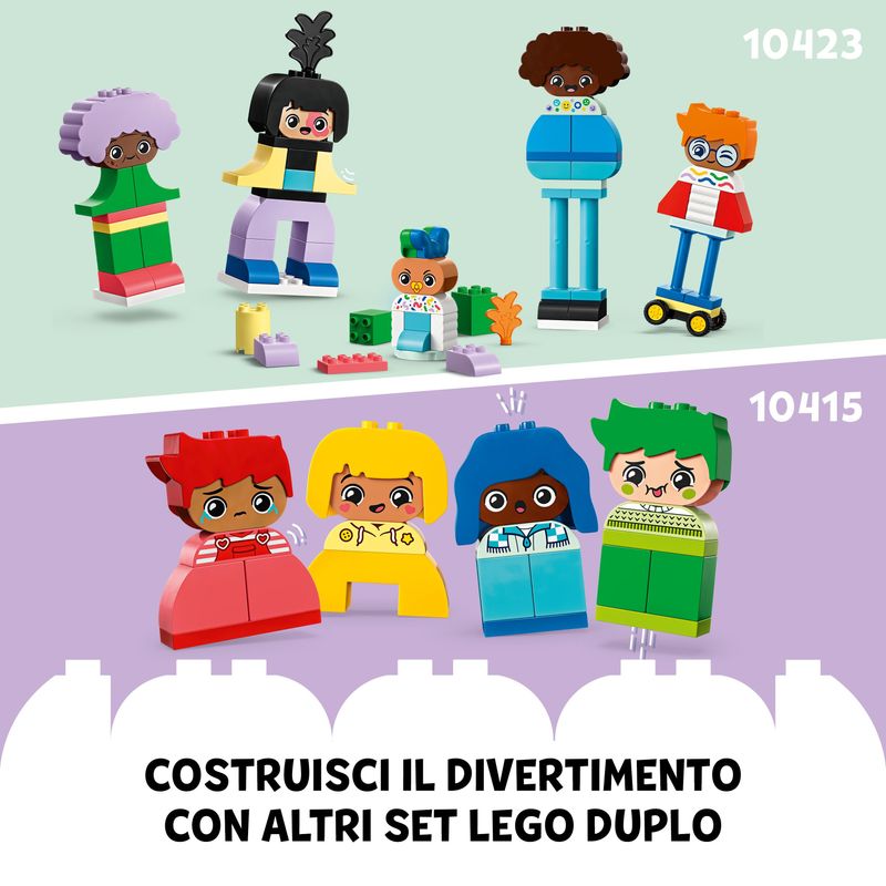 LEGO-DUPLO-10415-Forti-Sentimenti-ed-Emozioni-Giochi-per-Bambini-da-1.5-Anni-Impilabili-con-23-Mattoncini-e-4-Personaggi