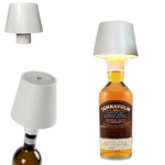 LAMPADA LED PER BOTTIGLIA TAPPO TAVOLO TOUCH DIMMERABILE USB RICARICABILE BIANCA