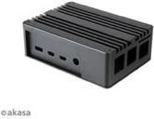 Akasa Pi-4 - H¼lle - eloxiertes Aluminium - Schwarz
