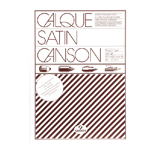 CARTA-LUCIDA-SATINATA-A3-90-95GR-250FG-CANSON