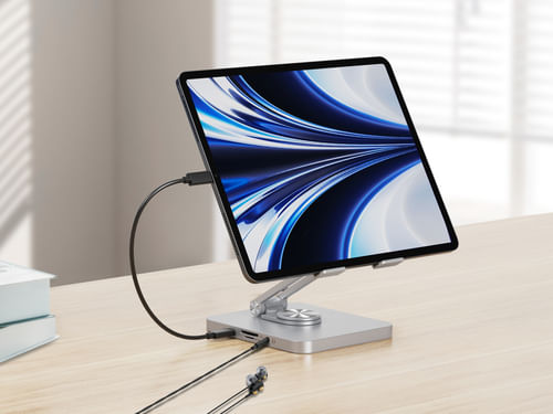 Conceptronic-DONN26G-Supporto-per-Tablet-con-Docking-Station-USB-3.2-Gen-1-8-in-1