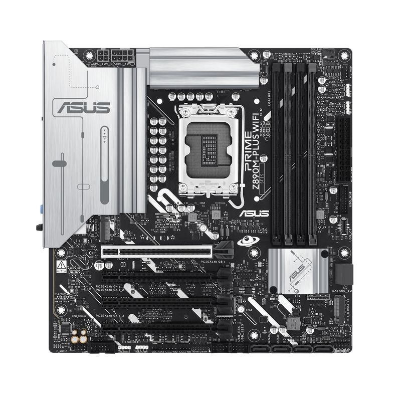 ASUS-Intel-PRIME-Z890M-PLUS-WIFI-Scheda-Madre-Intel-mATX-10121-Fasi-di-Alimentazione-PCIe-5.0-GPU-di-Nuova-generazione-Porta-USB-C-20Gbps-3-Slot-M.2-Wi-Fi-7-Q-Antenna