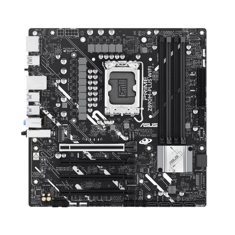 ASUS-Intel-PRIME-Z890M-PLUS-WIFI-Scheda-Madre-Intel-mATX-10121-Fasi-di-Alimentazione-PCIe-5.0-GPU-di-Nuova-generazione-Porta-USB-C-20Gbps-3-Slot-M.2-Wi-Fi-7-Q-Antenna