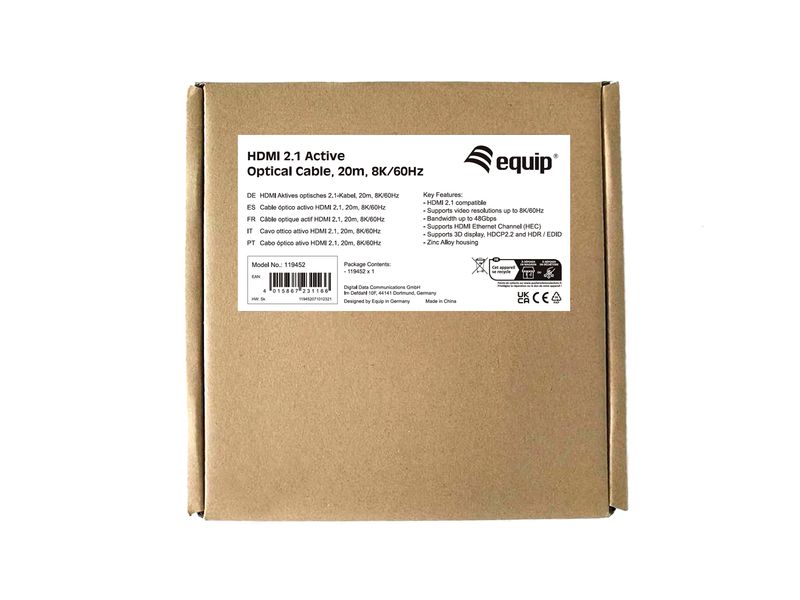 Equip-Cavo-Hdmi-20mt-Hdmi-Tipo-A--Standard--Nero