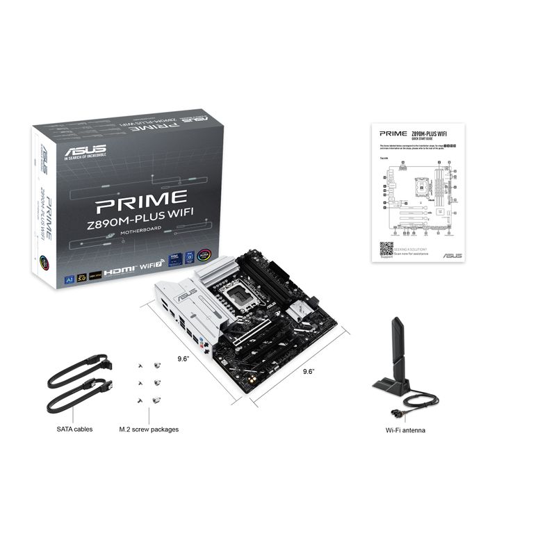 ASUS-Intel-PRIME-Z890M-PLUS-WIFI-Scheda-Madre-Intel-mATX-10121-Fasi-di-Alimentazione-PCIe-5.0-GPU-di-Nuova-generazione-Porta-USB-C-20Gbps-3-Slot-M.2-Wi-Fi-7-Q-Antenna