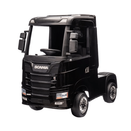 Camion Elettrico Scania Nero 24V per Bambini con Telecomando