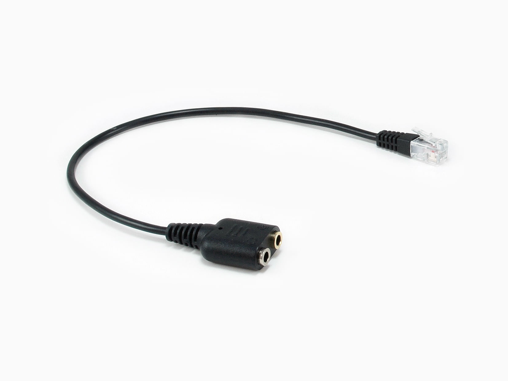 Conceptronic Equip 147944 cavo audio 0,25 m RJ-9 2 x 3.5mm Nero
