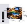 TCL-65P79B-Smart-TV-65-Pollici-4K-Ultra-HD-Display-LED-Sistema-Google-TV-DVBT2-C-S2-Classe-F-Dolby-Atmos-colore-Titanio