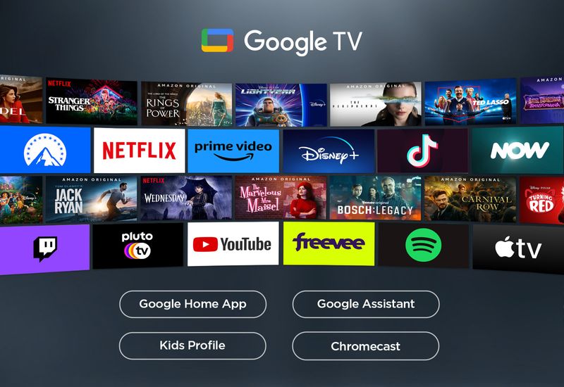 TCL-65P79B-Smart-TV-65-Pollici-4K-Ultra-HD-Display-LED-Sistema-Google-TV-DVBT2-C-S2-Classe-F-Dolby-Atmos-colore-Titanio
