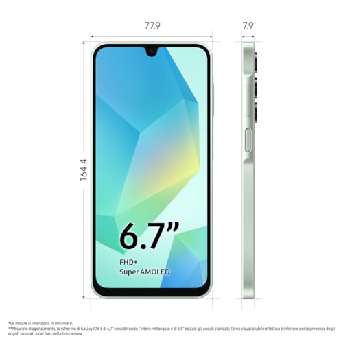 Samsung-Galaxy-A16---Smartphone-Android-14-6.7--FHD--4GB-RAM-128GB-Batteria-5000mAh-IP54-Verde